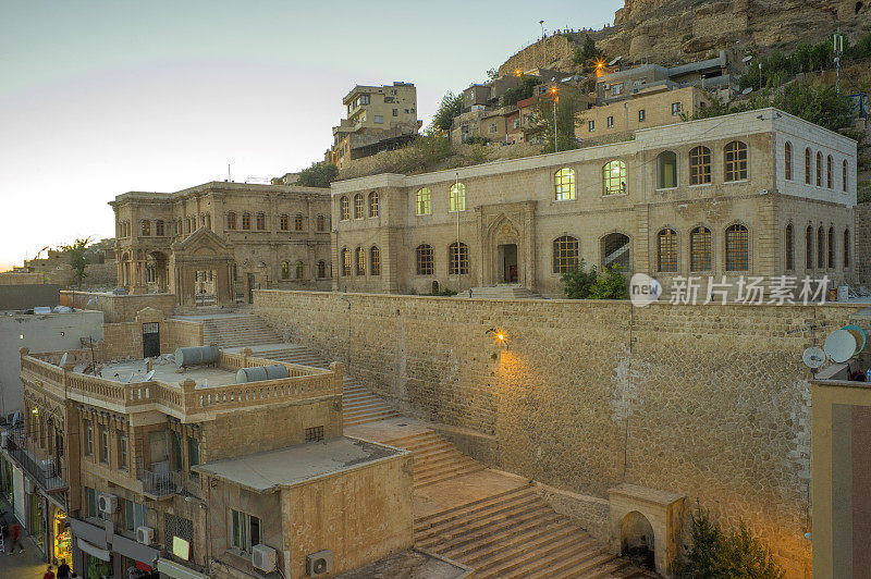 中东小镇mardin turkey的古老传统石屋